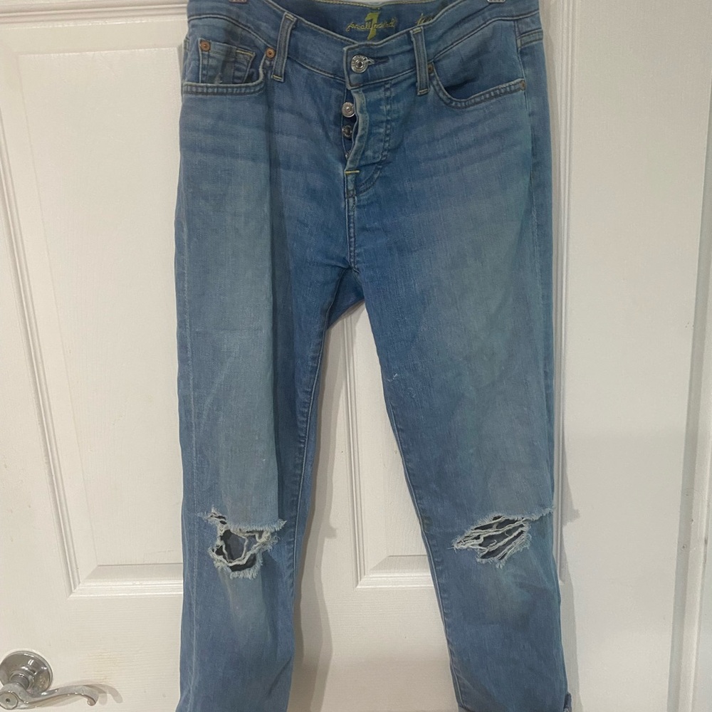 7 For All Mankind Josefina Light Blue Jeans